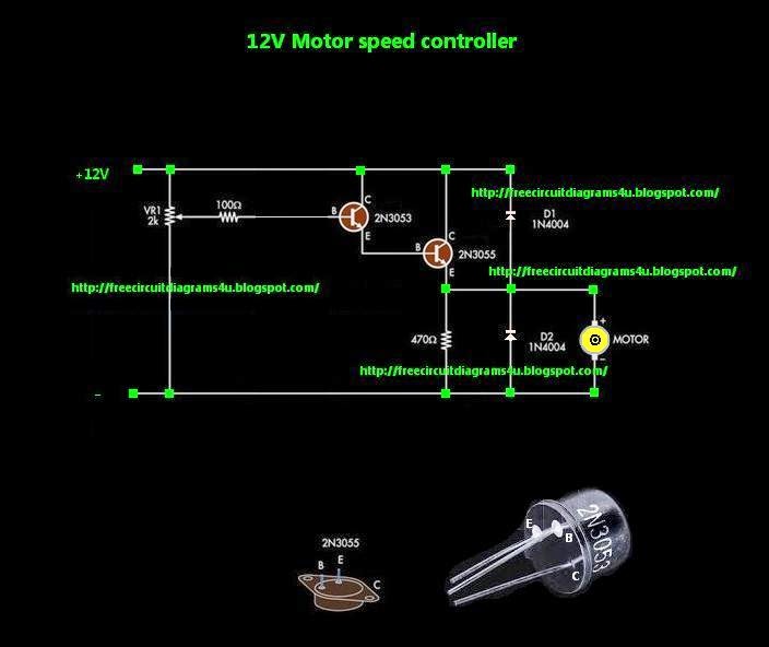 FREE CIRCUIT DIAGRAMS 4U: simple motor speed controller circuit diagram